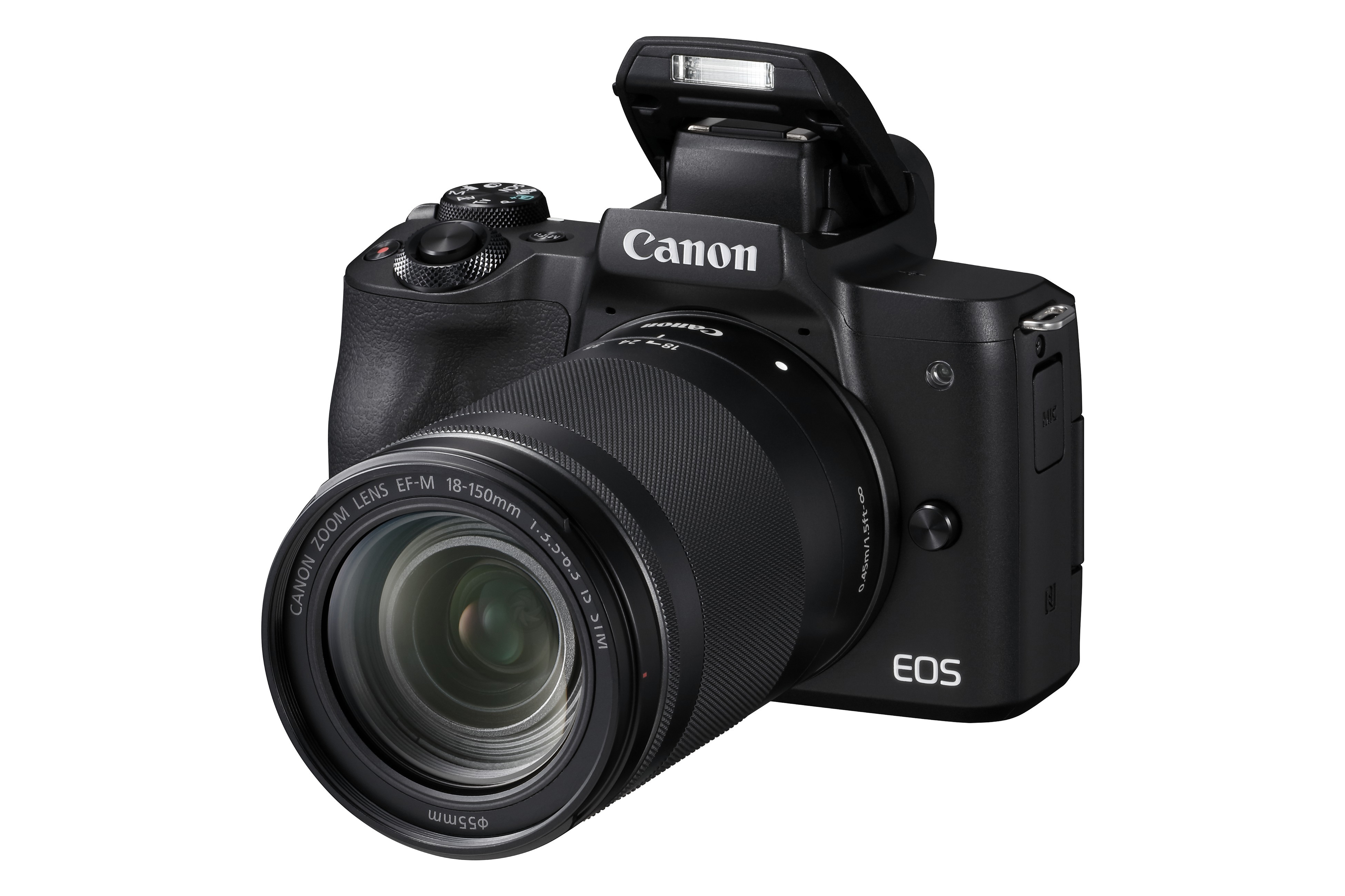 CANON EOS M50 Kit Systemkamera mit Objektiv 18-150 mm, 7,5 cm Display Touchscreen, WLAN