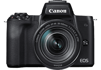 CANON EOS M50 + EF-M 18-150mm f/3.5-6.3 IS - Appareil photo à objectif interchangeable Noir