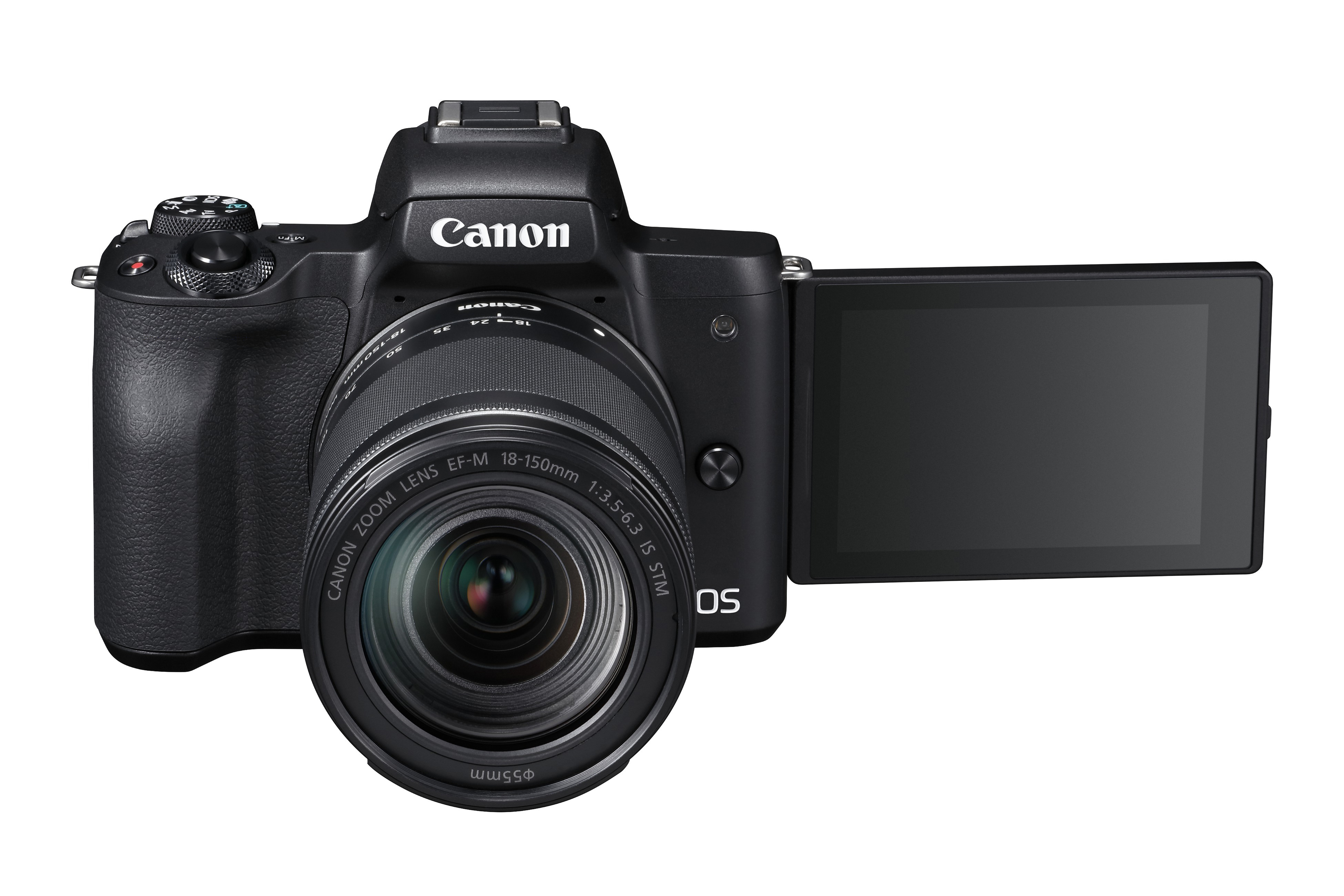 CANON EOS M50 Kit Systemkamera mit Objektiv 18-150 mm, 7,5 cm Display Touchscreen, WLAN