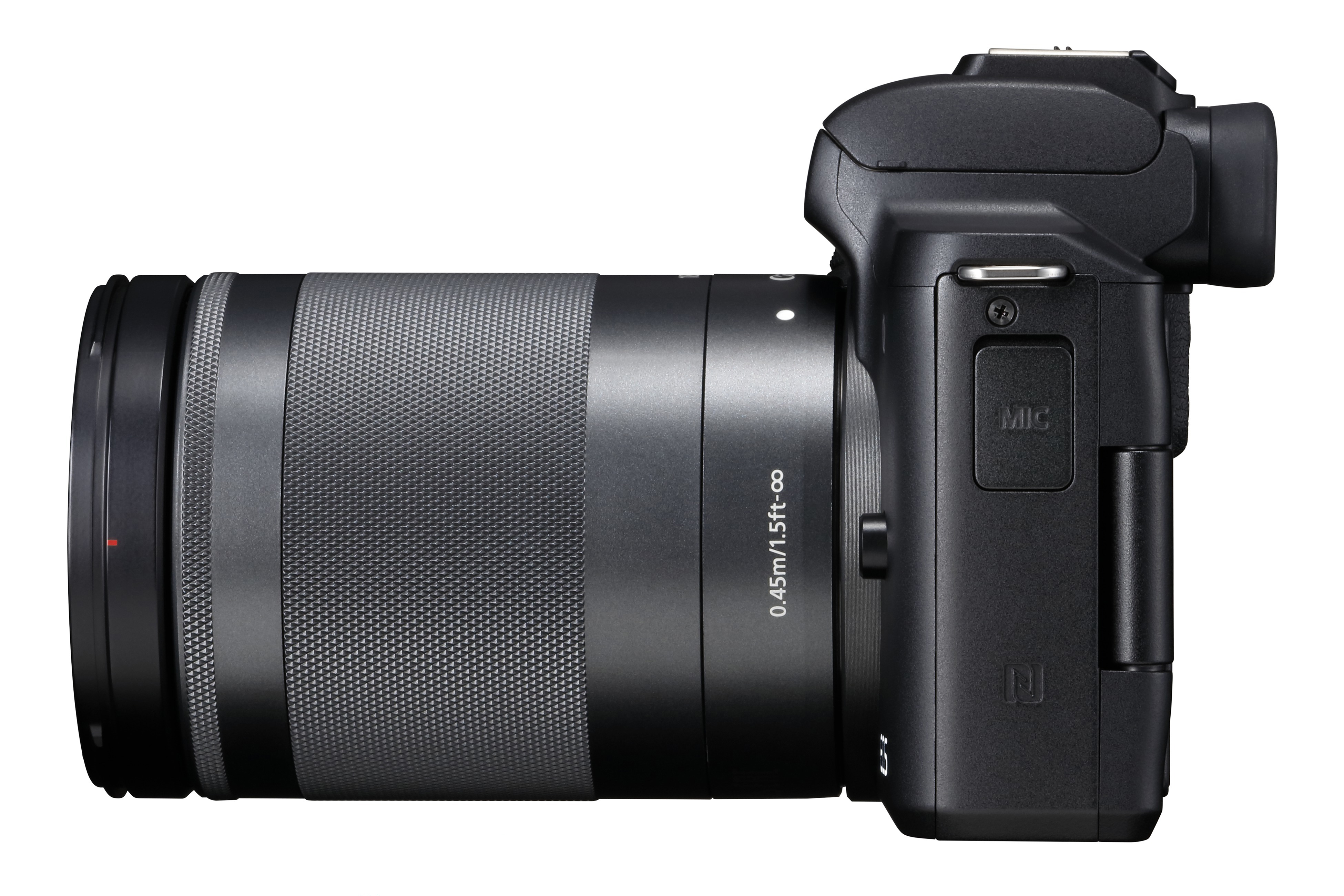 CANON EOS M50 Kit Systemkamera mit Objektiv 18-150 mm, 7,5 cm Display Touchscreen, WLAN