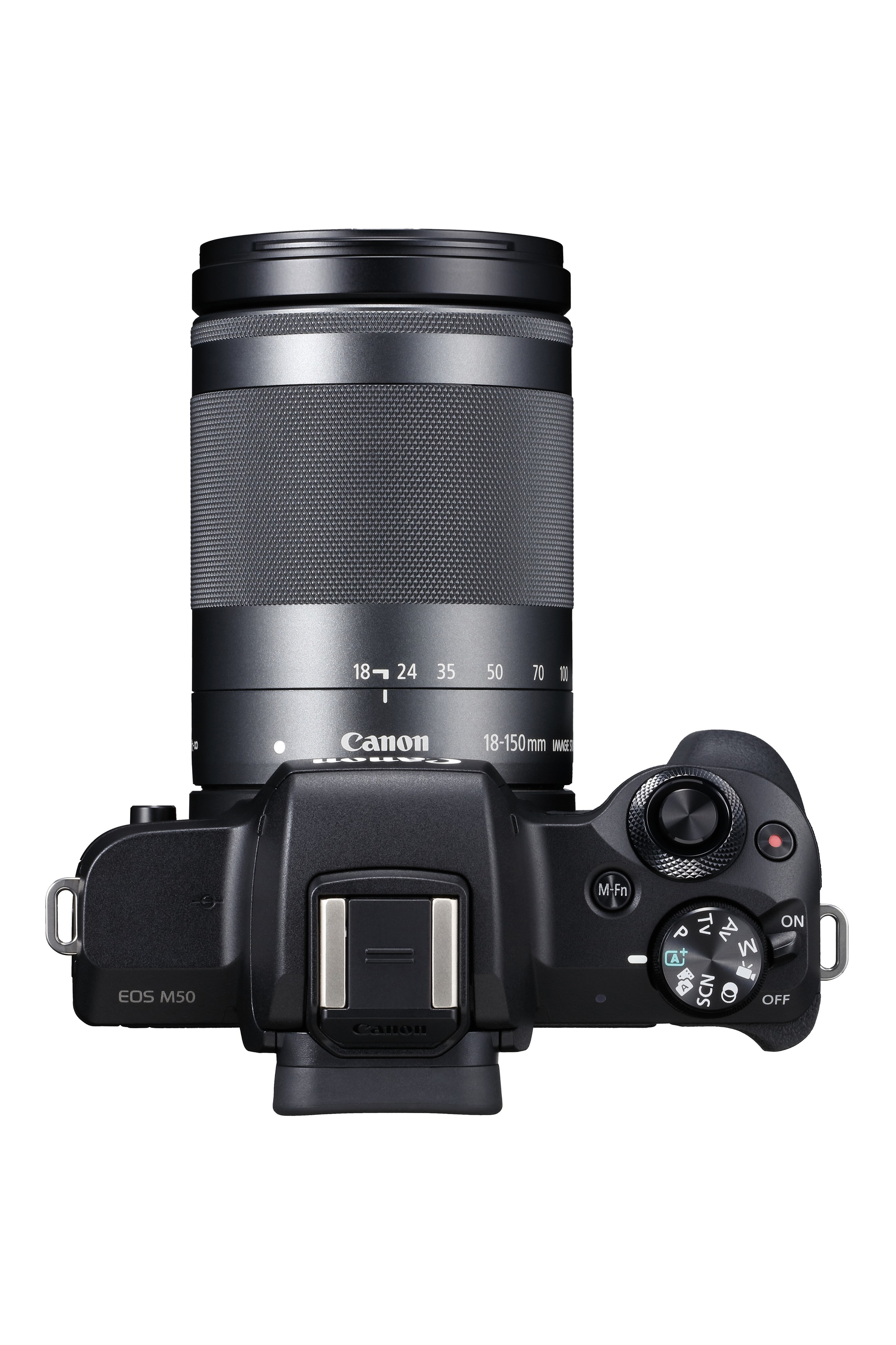 CANON EOS M50 Kit Systemkamera mit Objektiv 18-150 mm, 7,5 cm Display Touchscreen, WLAN