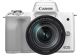 CANON Canon EOS M50 + EF-M 18-150mm f/3.5-6.3 IS STM - Fotocamera mirrorless (DSLM) - 24.1 MP - Bianco - Fotocamera Bianco