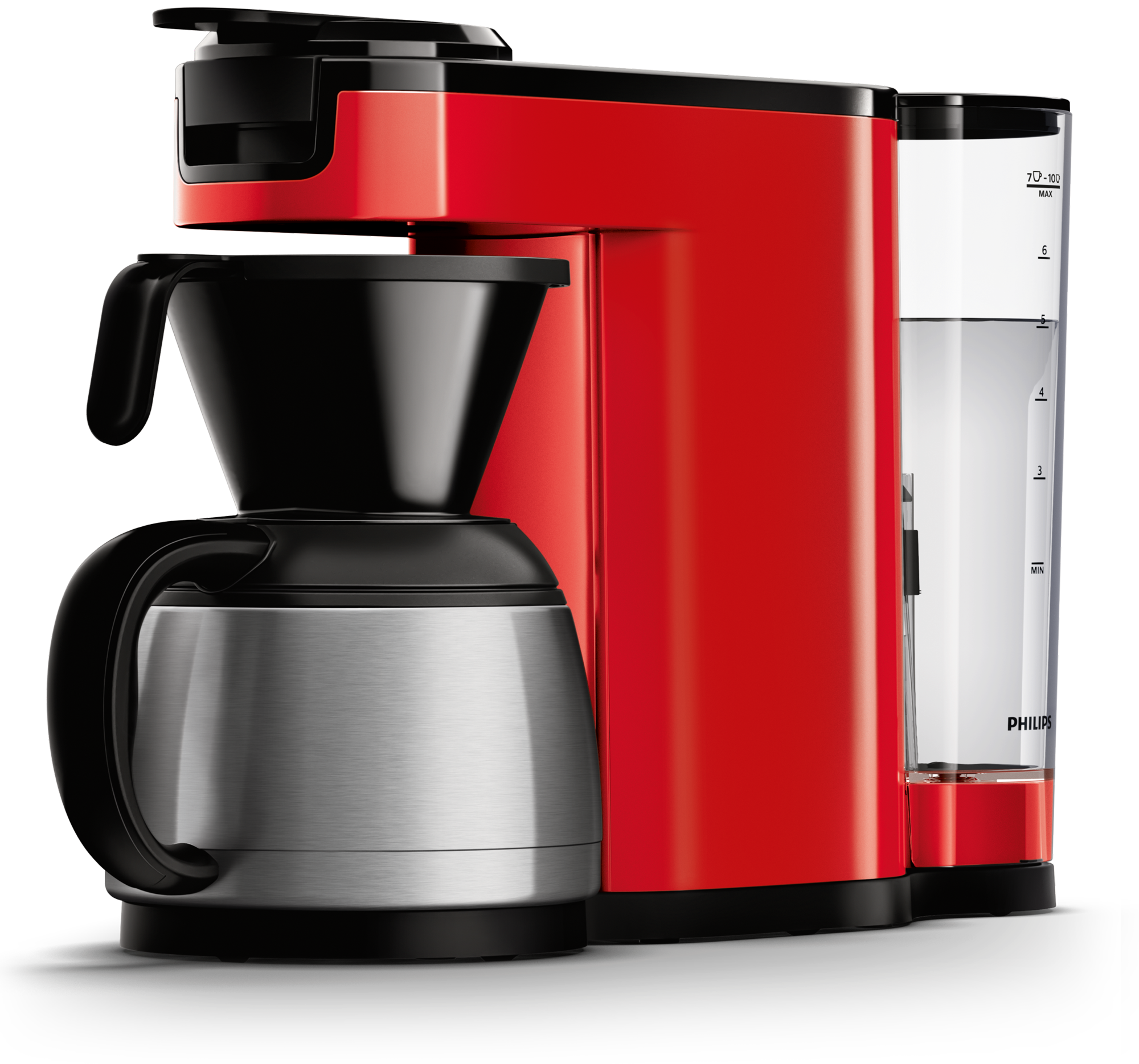 PHILIPS  HD6592/80 Senseo Sch - Koffiepadmachine - Inhoud watertank: 1,2 l - Rood