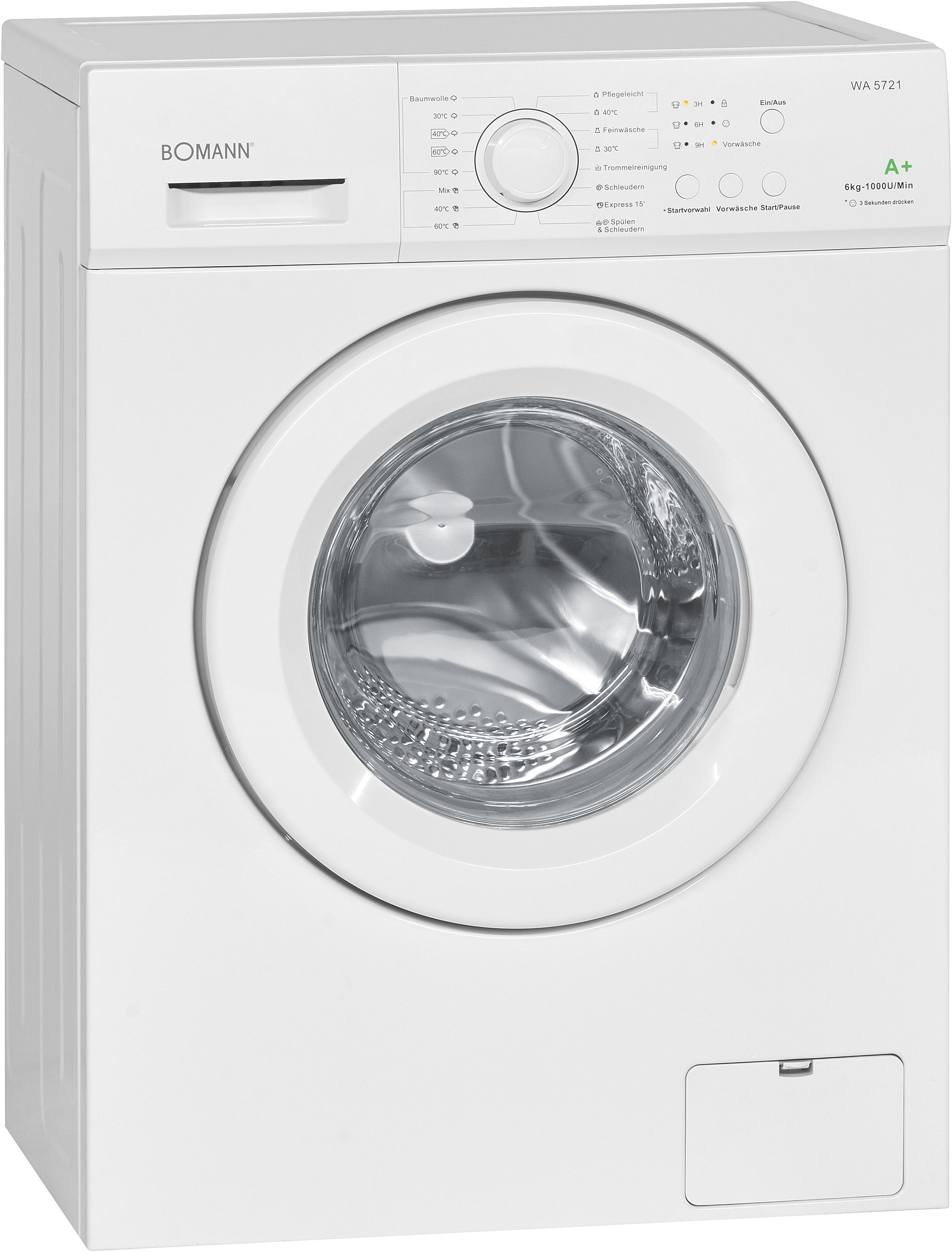 BOMANN WA 5721 Waschmaschine (6 kg, 1000 U/Min., E)