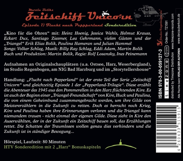 Martin Boliks Zeitschiff Unicorn - Flucht nach Pepperland  - (CD)