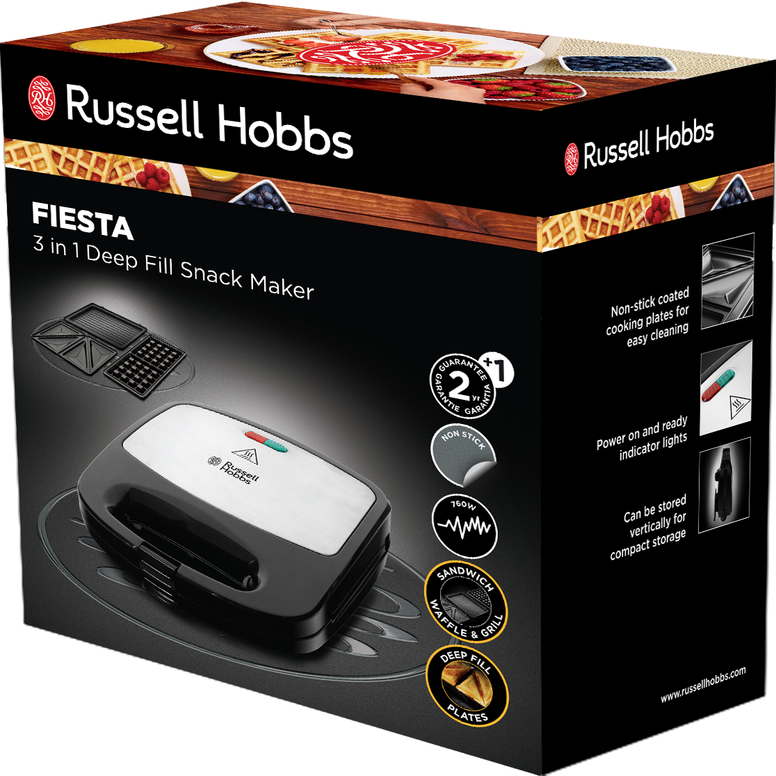 RUSSELL HOBBS 24540-56/RH Fiesta 3in1 szendvicssütő