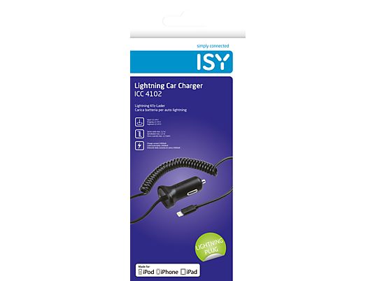 ISY ICC-4102 USB/ILTN 2.4A - Kfz Ladegerät (Schwarz)