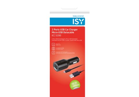 ISY ICC-5200 Auto Ladegerät + Micro USB Kabel Universal, Schwarz Ladegerät  + Micro USB Kabel$[, Universal]$$[, Universal]$$[, Schwarz]$ kaufen