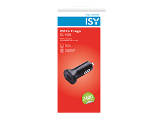 ISY USB Auto Ladegerät Universal, Schwarz