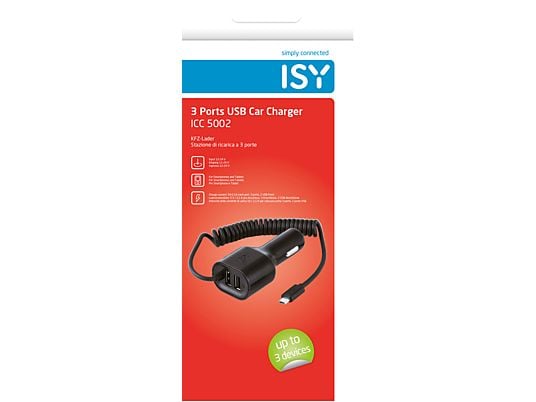 ISY ICC-5002 USB 6.3A - Caricatore da auto ()