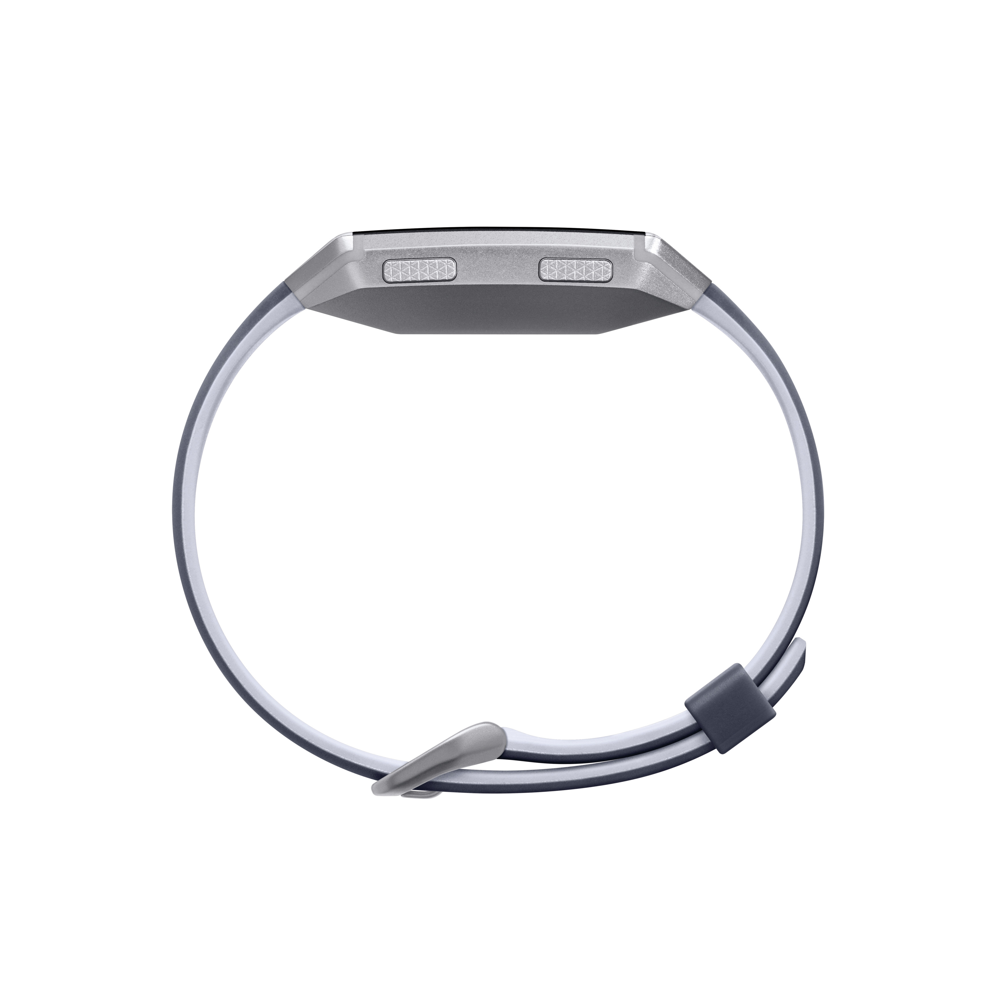 FITBIT Ionic Adidas Edition Smartwatch Aluminium  Elastomer, S/L, Dunkelblau/Grau