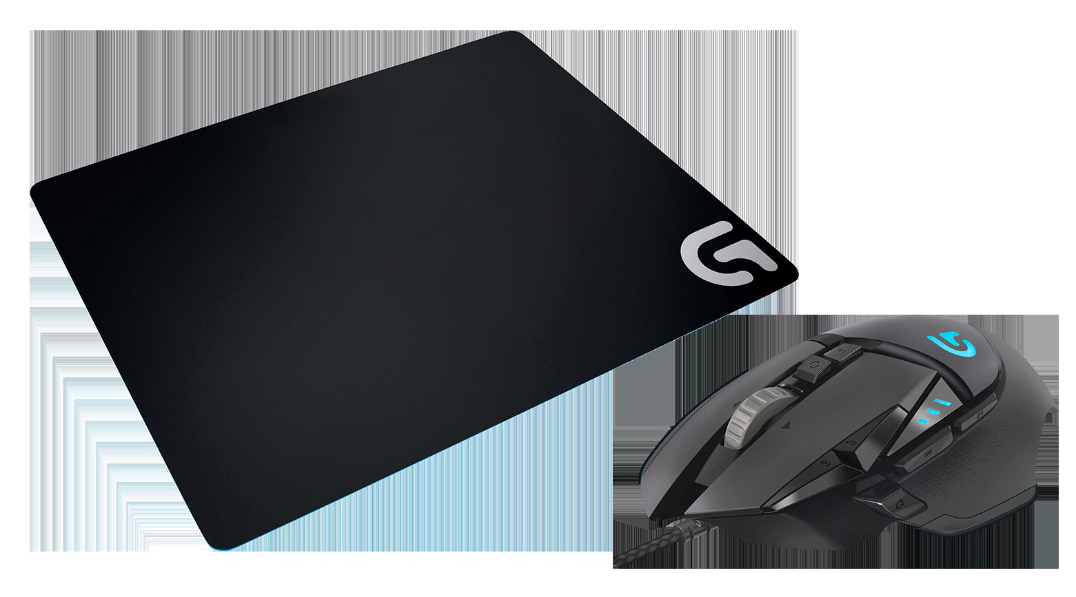 LOGITECH G502 Proteus Spectrum Bundle Gaming Maus + Gaming Mauspad, Schwarz
