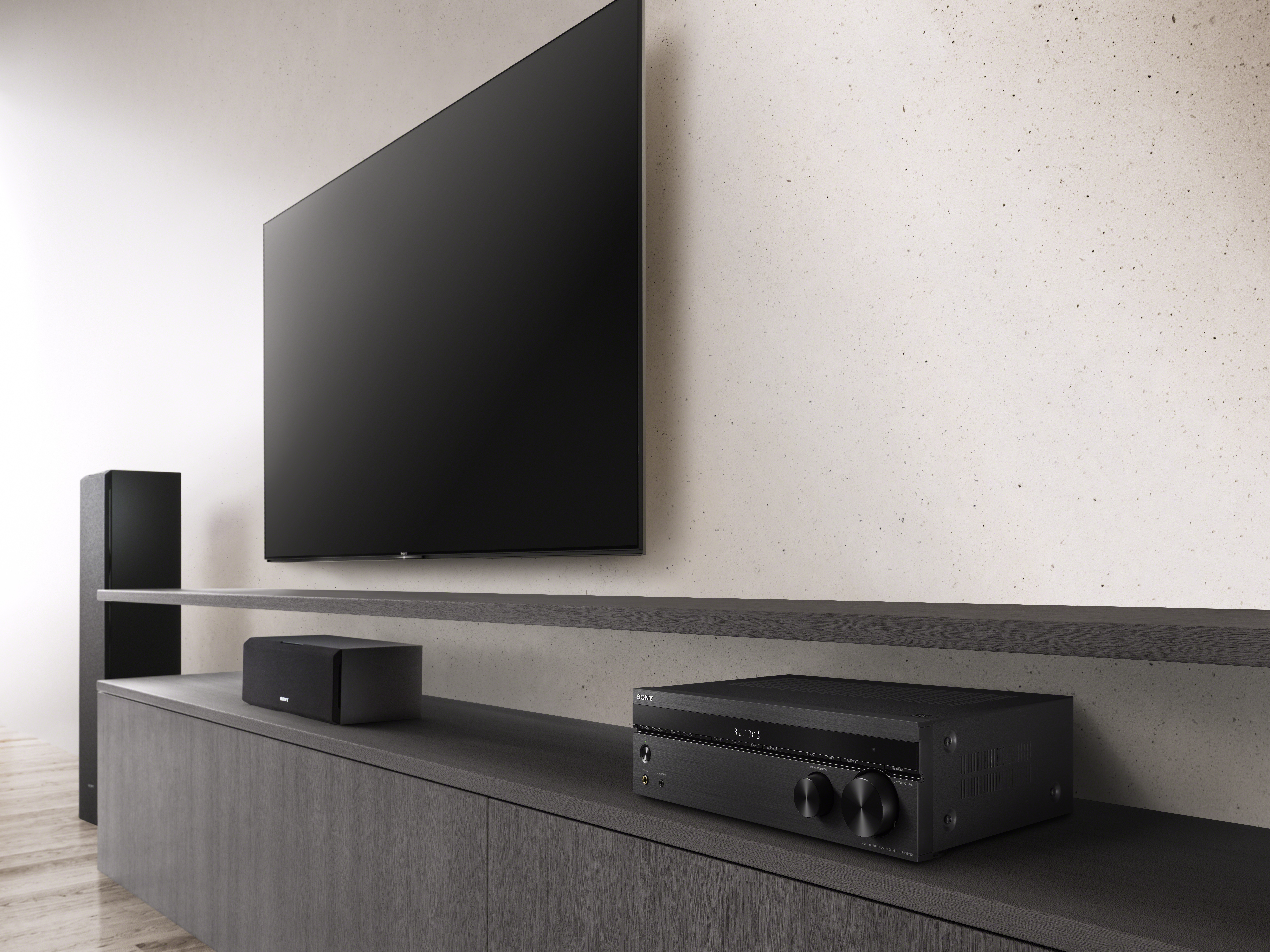 SONY STR-DH590 AV-Receiver (5.2 Kanäle, 145 Watt pro Kanal, Schwarz)