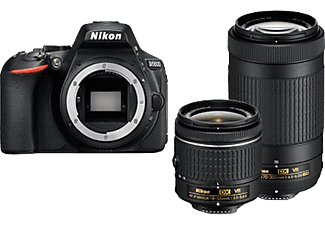 NIKON D5600 + 18–55 MM + 70-300 MM - Appareil photo reflex Noir