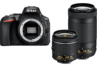 NIKON Nikon D5600 + 18–55 MM + 70-300 MM - macchina fotografica DSLR  - 24.2 MP - nero - Fotocamera reflex Nero