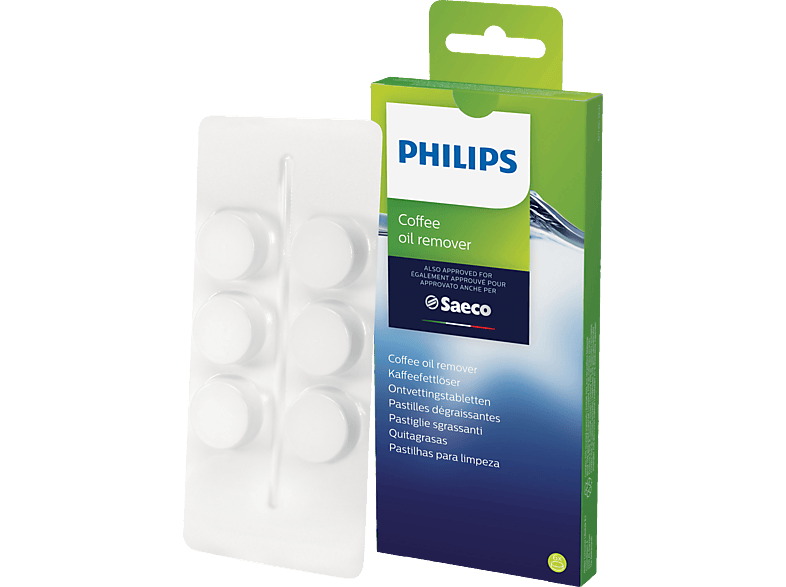 PHILIPS CA6704/10 für alle Kaffeevollautomaten von Philips/Saeco Reinigungstabletten Mehrfarbig
