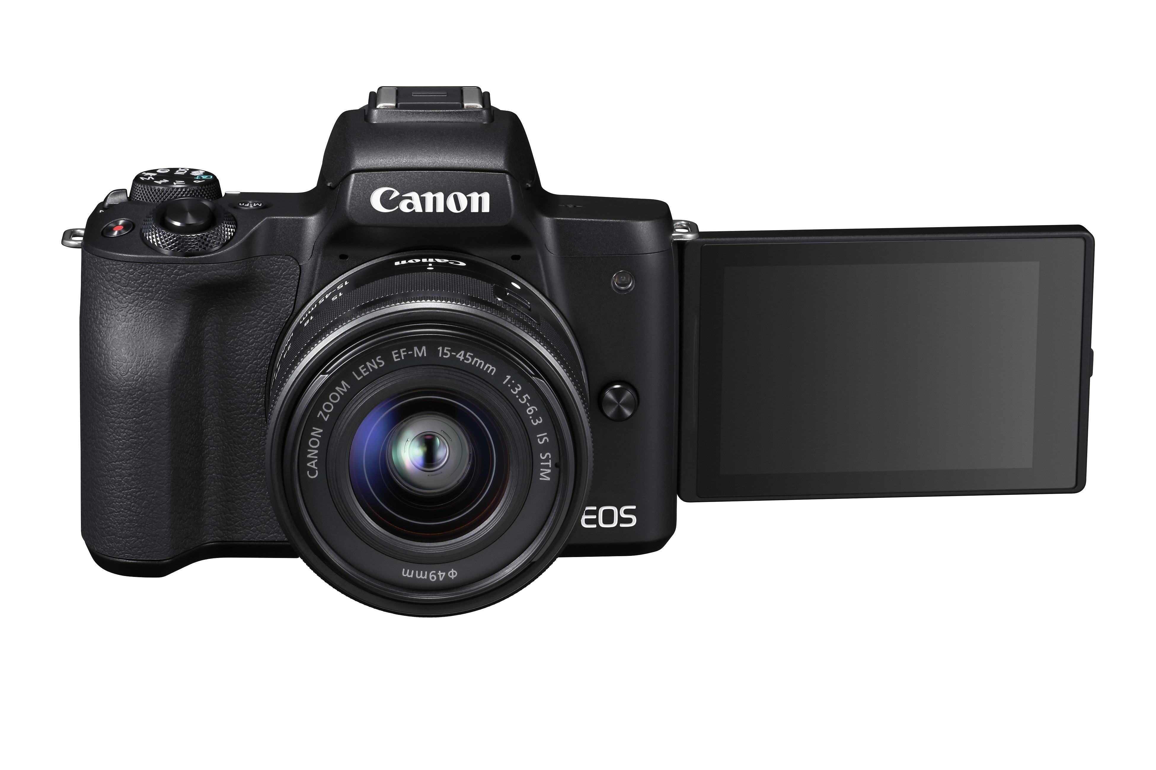 CANON Systemkamera EOS M50 mit Objektiv 15-45 mm + Tasche + Speicherkarte, schwarz - Ausstellungsstück