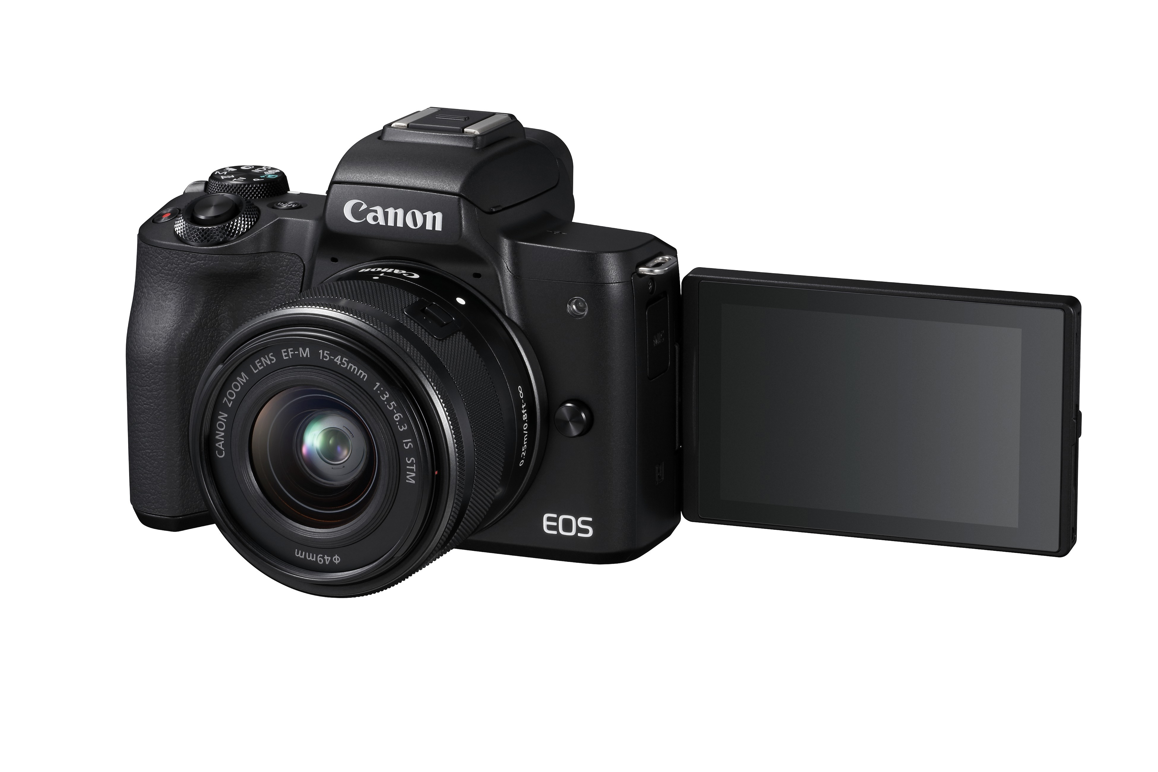 CANON Systemkamera EOS M50 mit Objektiv 15-45 mm + Tasche + Speicherkarte, schwarz - Ausstellungsstück