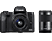 CANON Canon EOS M50 + EF-M 15-45mm + EF-M 55-200mm - Systemkamera Schwarz