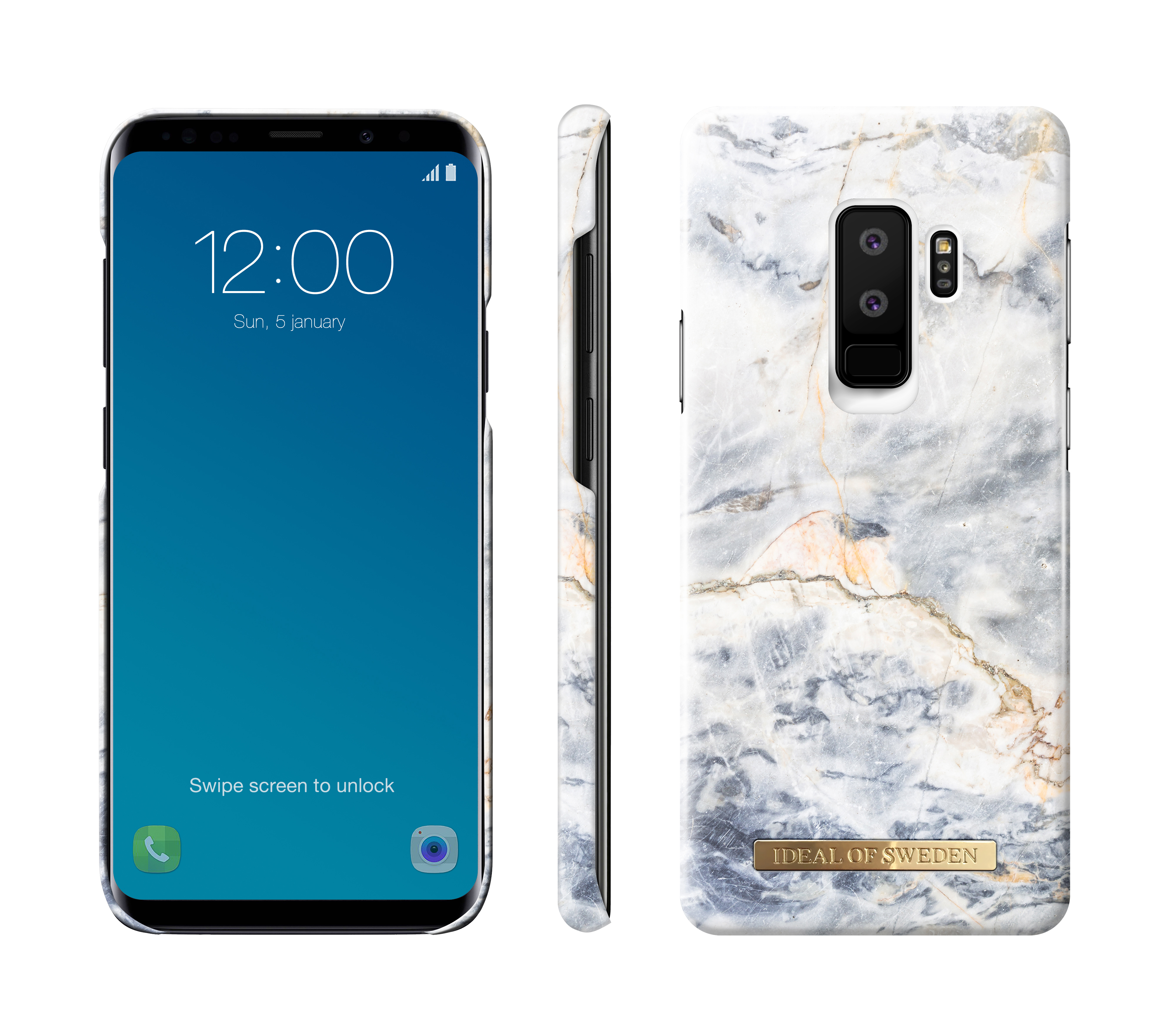 IDEAL OF SWEDEN Fashion Case, Backcover, Samsung, Galaxy S9+, Ocean Marble
