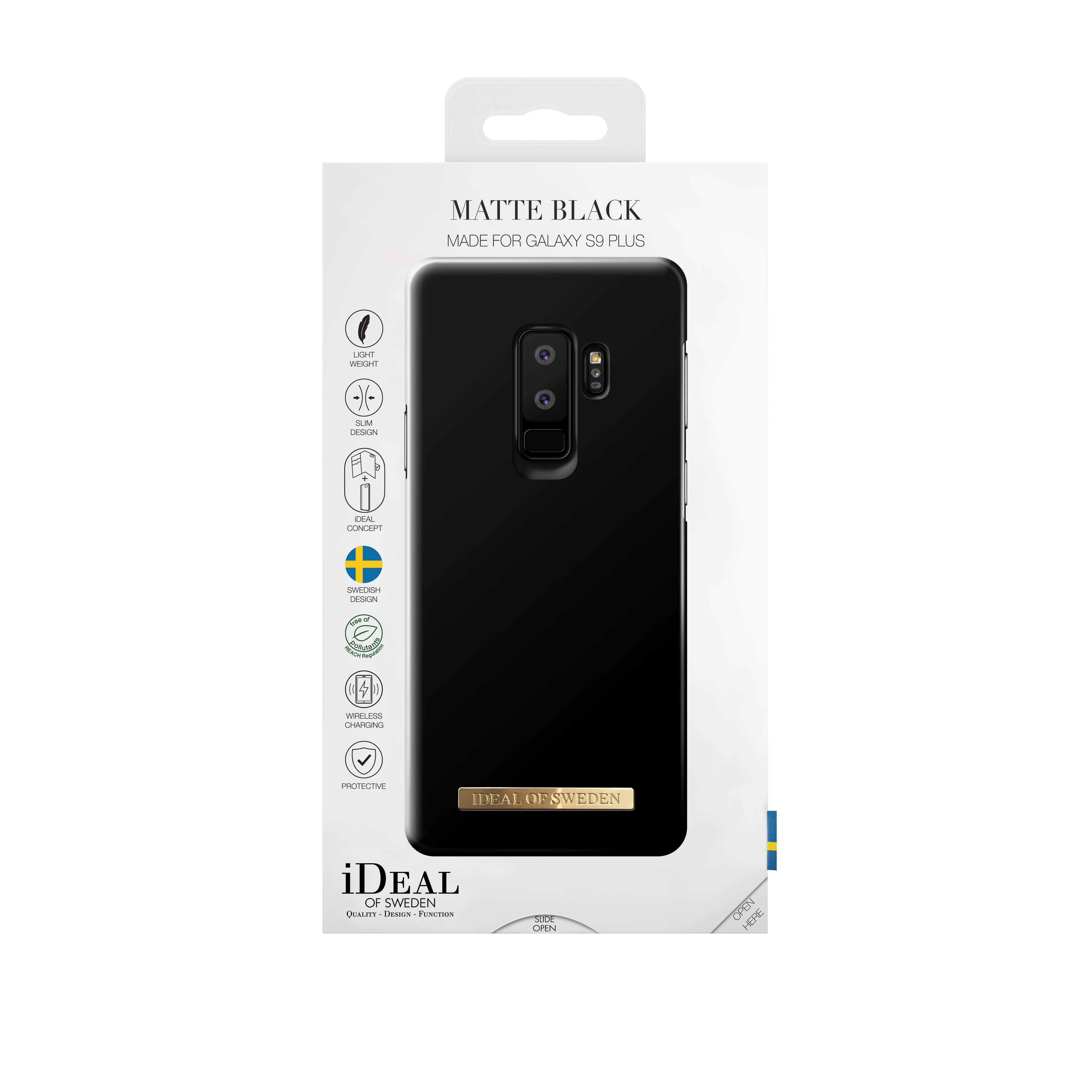 IDEAL OF SWEDEN Fashion Case, Backcover, Samsung, Galaxy S9+, Schwarz
