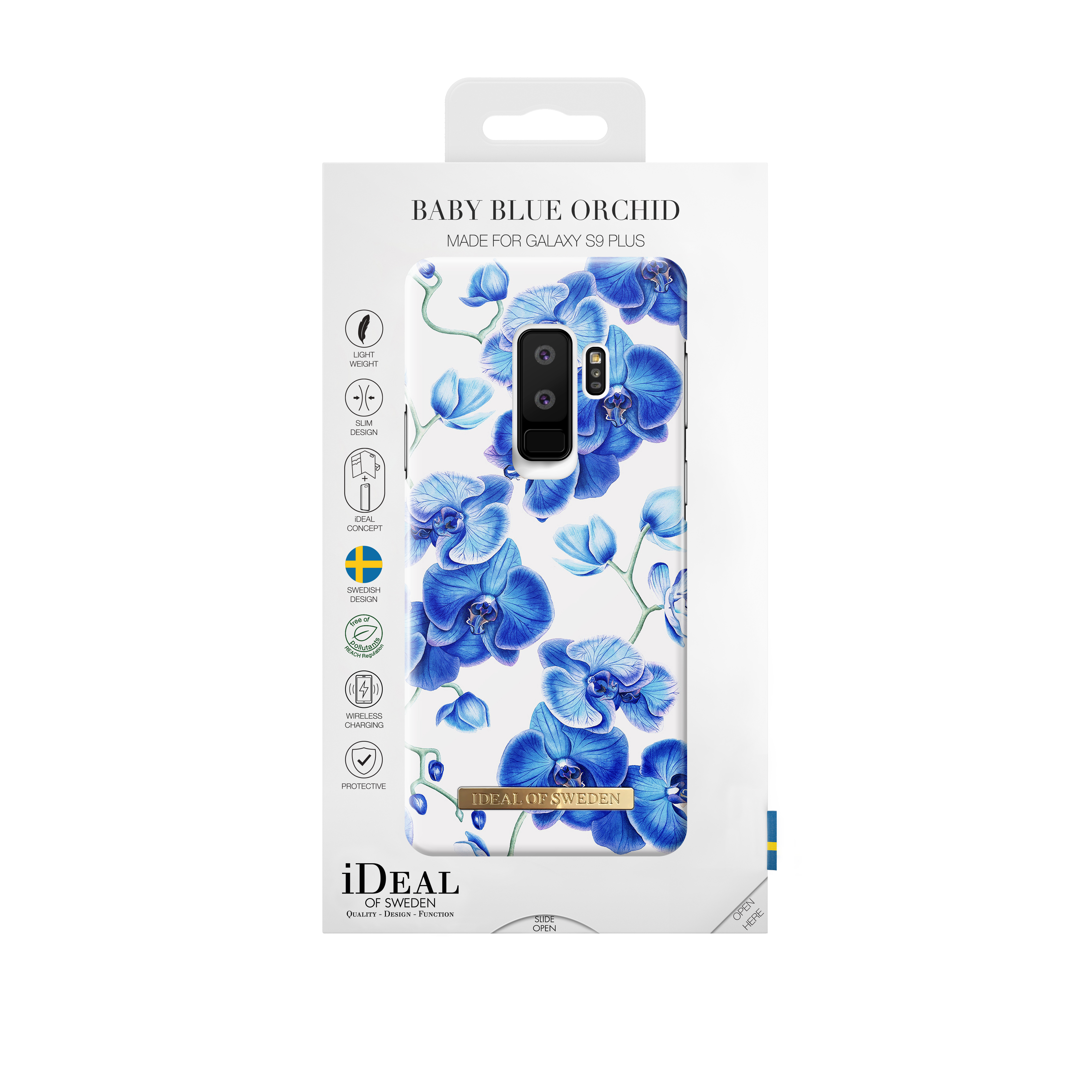 IDEAL OF SWEDEN Fashion Case, Backcover, Samsung, Galaxy S9+, Baby Blue Orchid