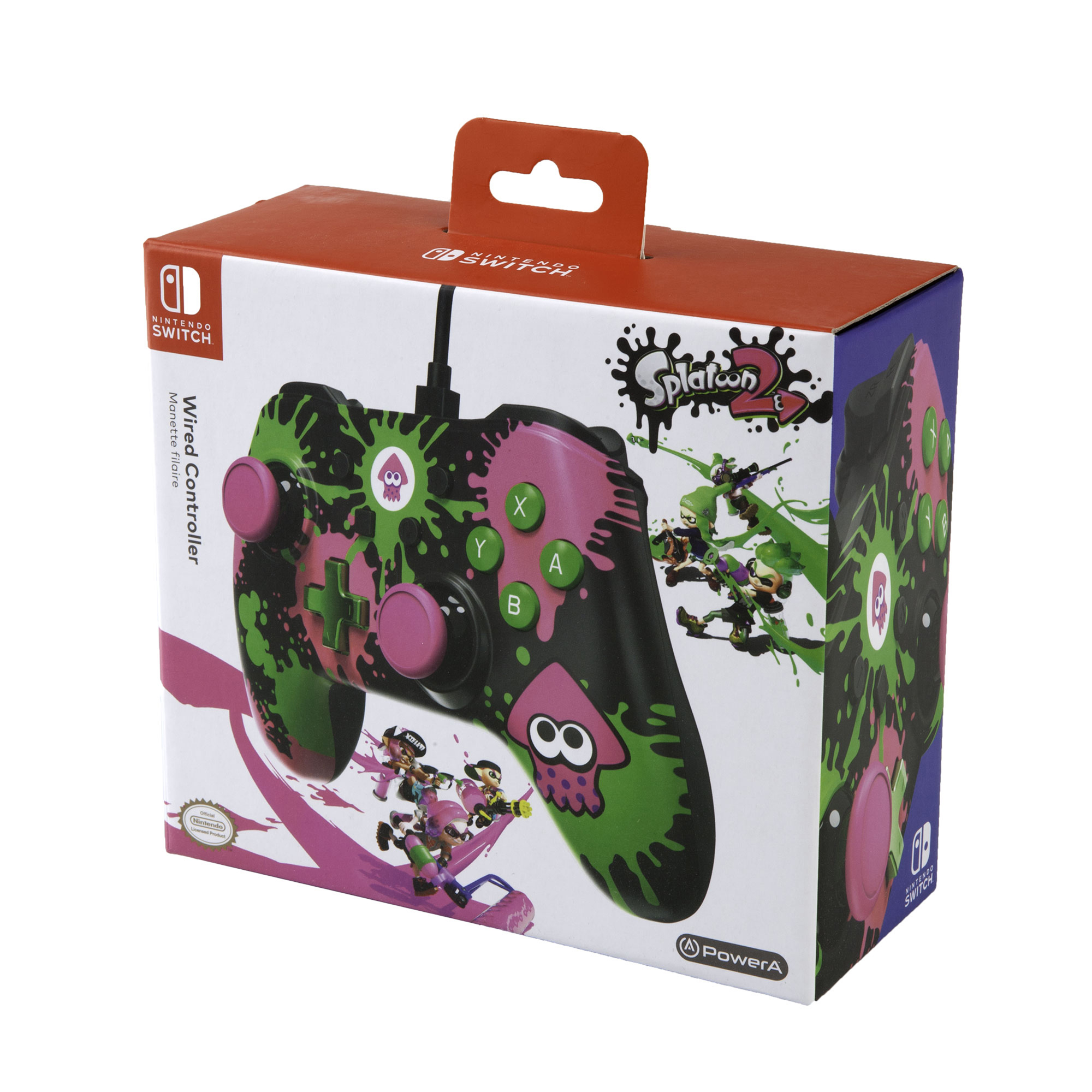 POWERA Splatoon Core Wired Iconic Controller Mehrfarbig für Nintendo Switch