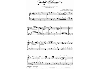 Mozart: 12 Menuette Mit CD - Notenheft für Zither