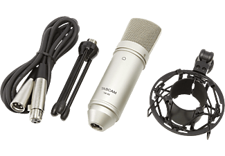 TASCAM TASCAM TM-80 - Microfono a condensatore - Impedenza di carico: <gt/> 1 kΩ - Argento - Microfono a condensatore (Argento)