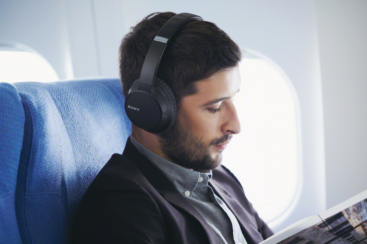 SONY WH-CH700NB - Bluetooth Kopfhörer (Over-ear, Schwarz)