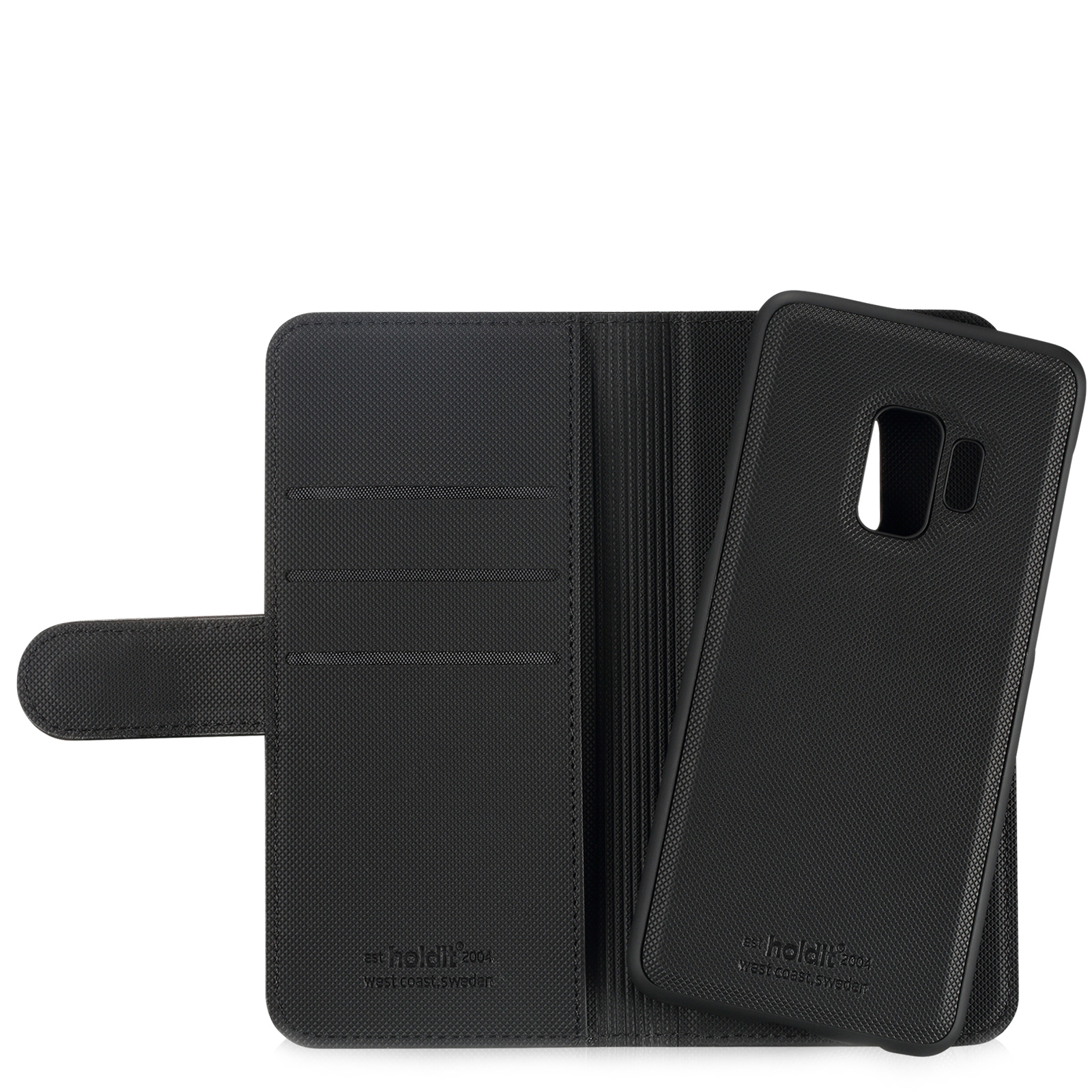HOLDIT Wallet Case Magnet, Bookcover, Samsung, Galaxy S9, Schwarz