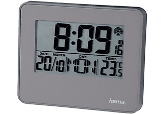 HAMA hama RC 650 - Sveglia Radio - Sensore di movimento - Grigio - Sveglia radiocomandata (Grigio)