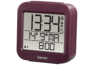 HAMA 136243 RC 130 ALARM CLOCK - Funkwecker (Violett)