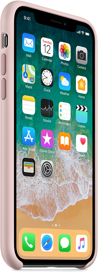 APPLE iPhone X halványrózsaszín szilikontok (mqt62zm/a)