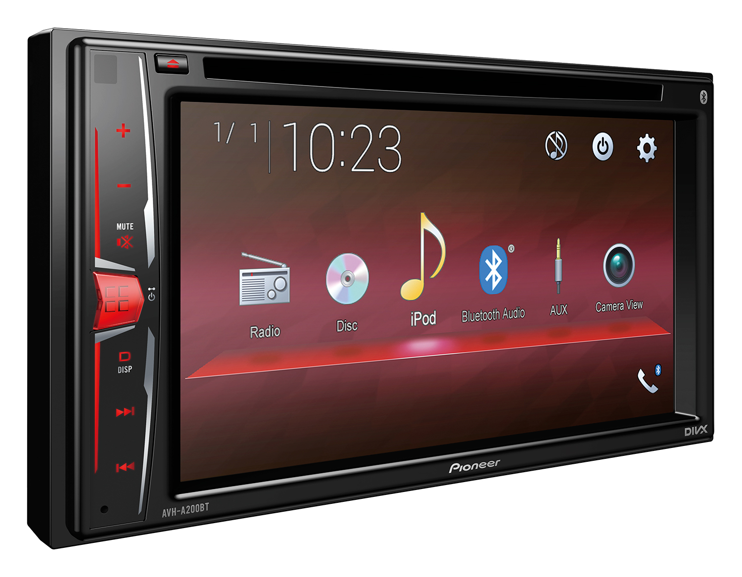 PIONEER AVH-A200BT  Moniceiver 2 DIN (Doppel-DIN), 50 Watt