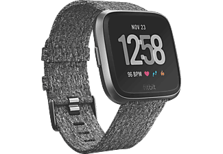 FITBIT versa - Smartwatch (S-L,  , Charcoal Woven)