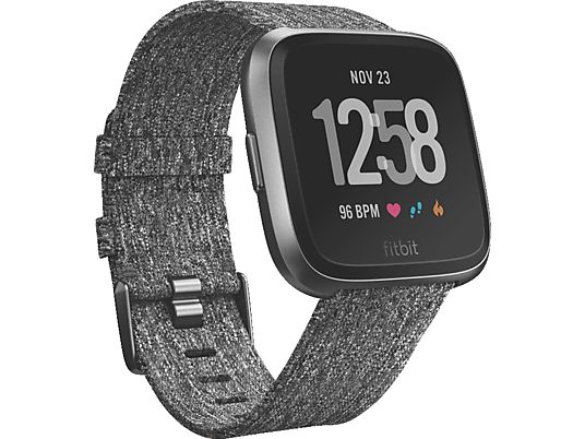 FITBIT versa - Smartwatch (S-L, Carbone)