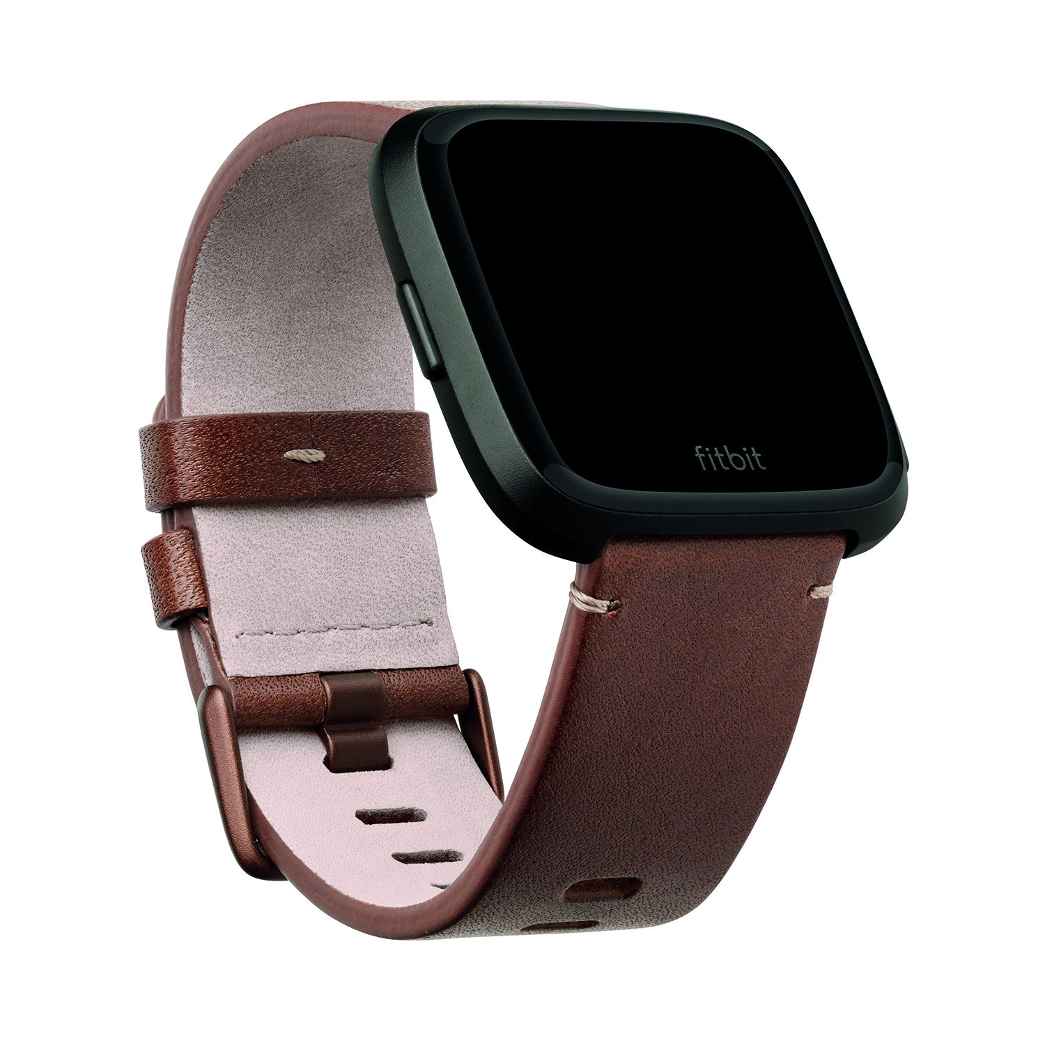 FITBIT FB166LBDBS VERSA BAND LEATHER COGNAC SMALL, Ersatz-/Wechselarmband, Cognac