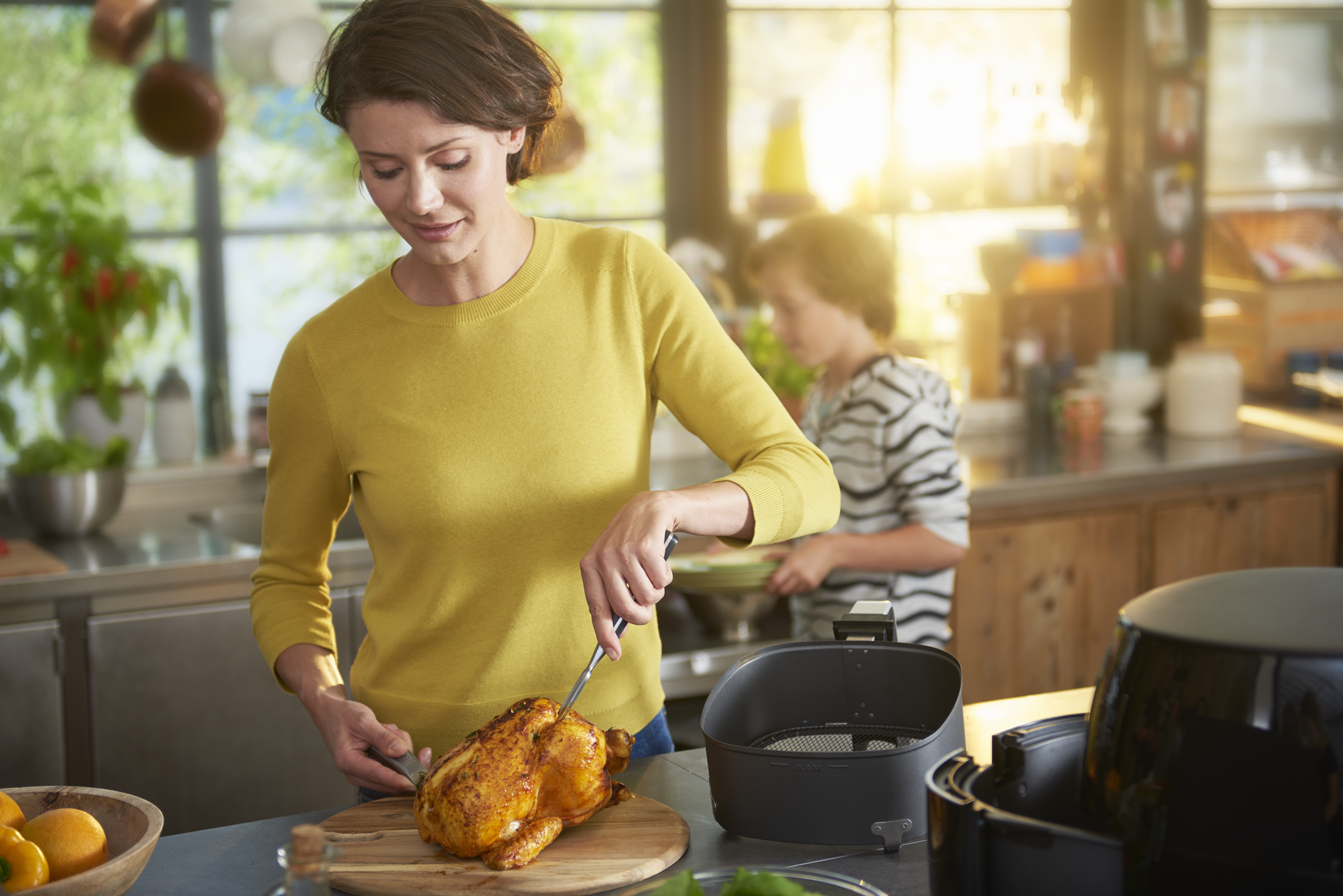 PHILIPS  HD9654/90 Premium XXL - Heteluchtfriteuse - Zwart - 1,4 kg - 2225 W