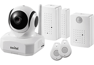 SWITEL BSW 220 Smart Home Security Kit - Caméras IP pour maisons intelligentes (HD, 1.280 x 720 pixels)