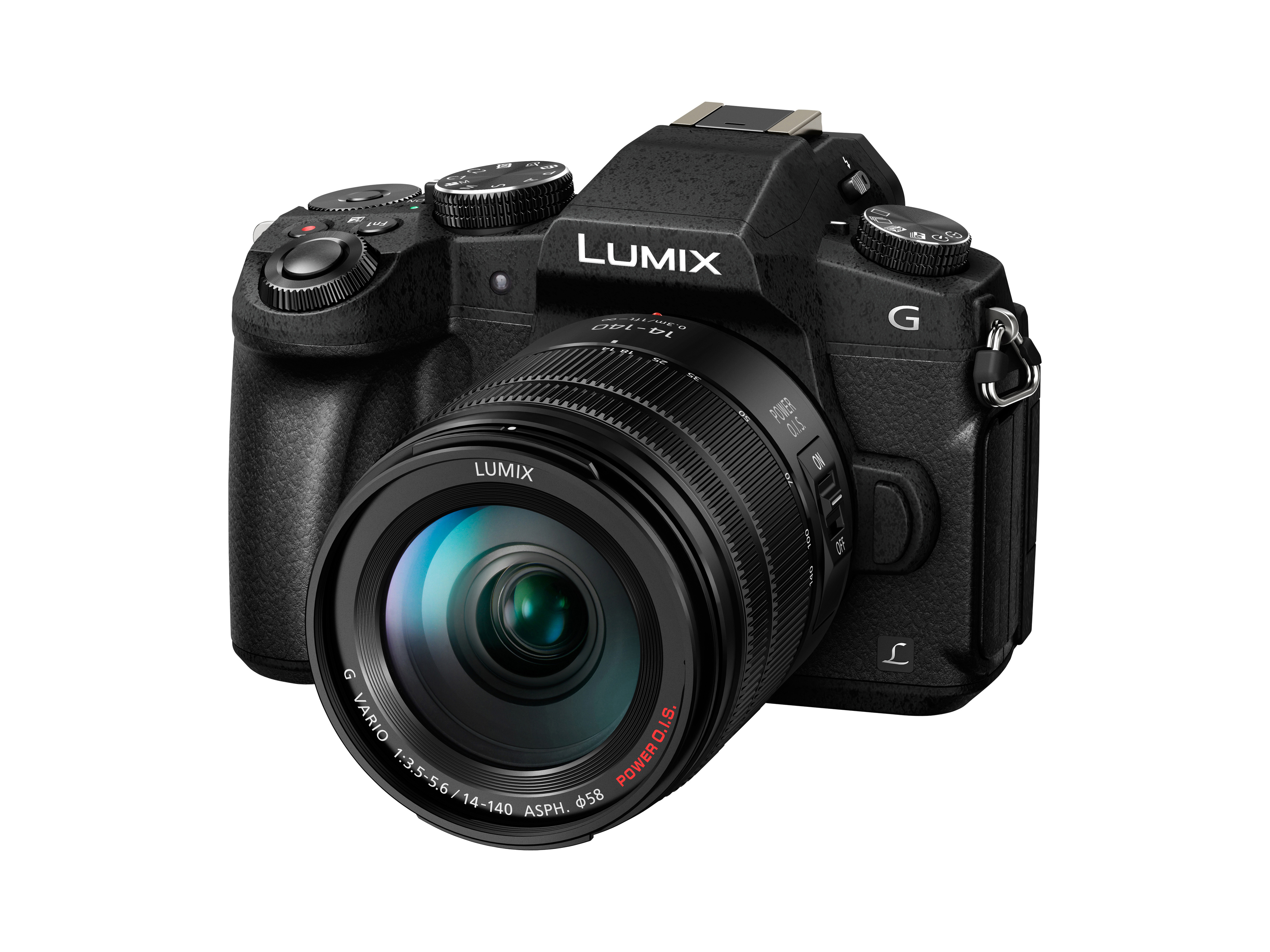 DMC-G81HAEGK Systemkamera Touchscreen, 14-140 cm Objektiv PANASONIC Display mit 7,5 WLAN mm, Lumix
