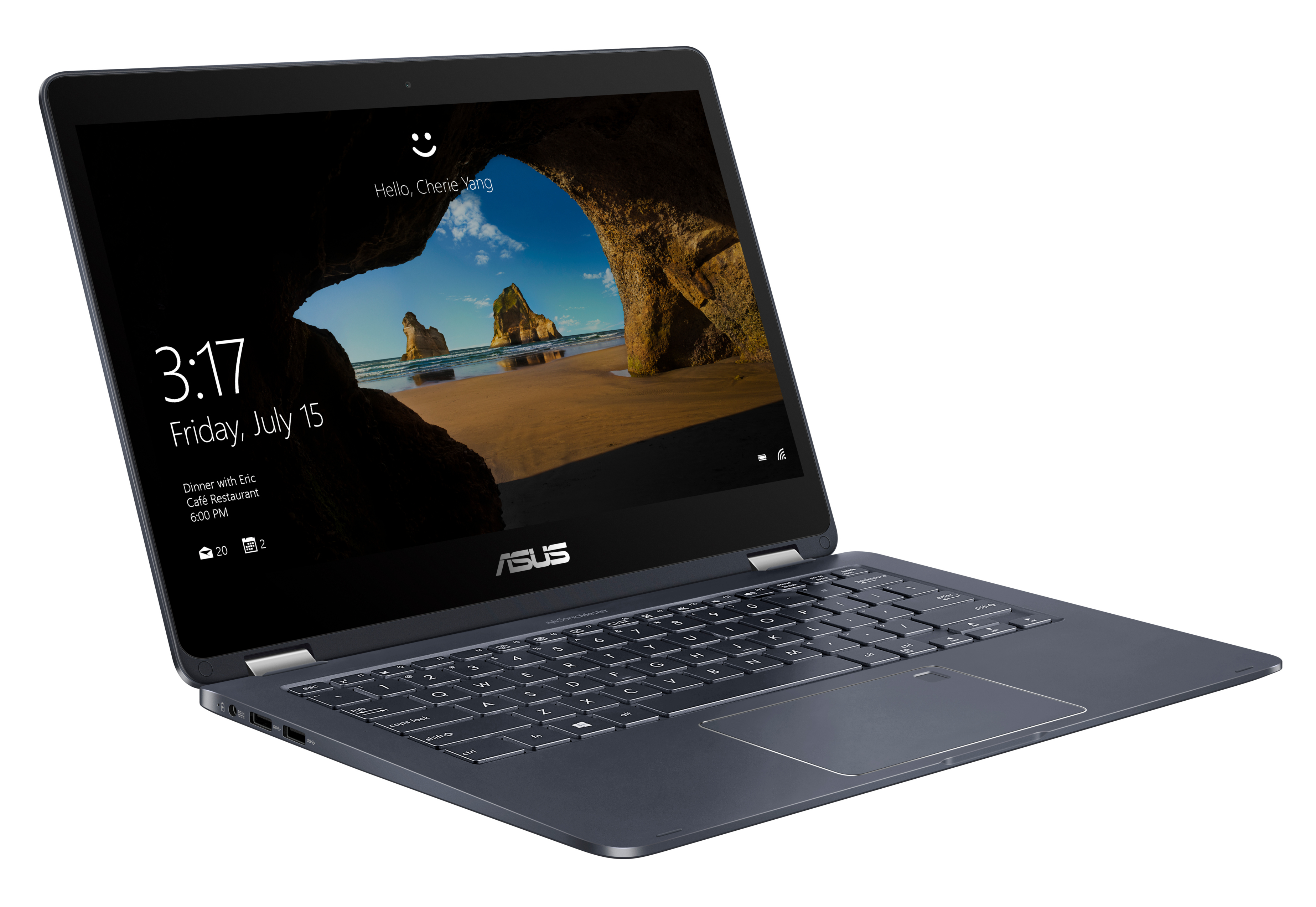 ASUS Convertible NovaGo TP370QL-EL002T, grau (90NR0061-M00250) - (Ausstellungsstück) Convertible, 13,3 Zoll, Full-HD Touchscreen, Qualcomm® Snapdragon 835 mobile mit Kryo™ 280 Octa-Core, 4 GB