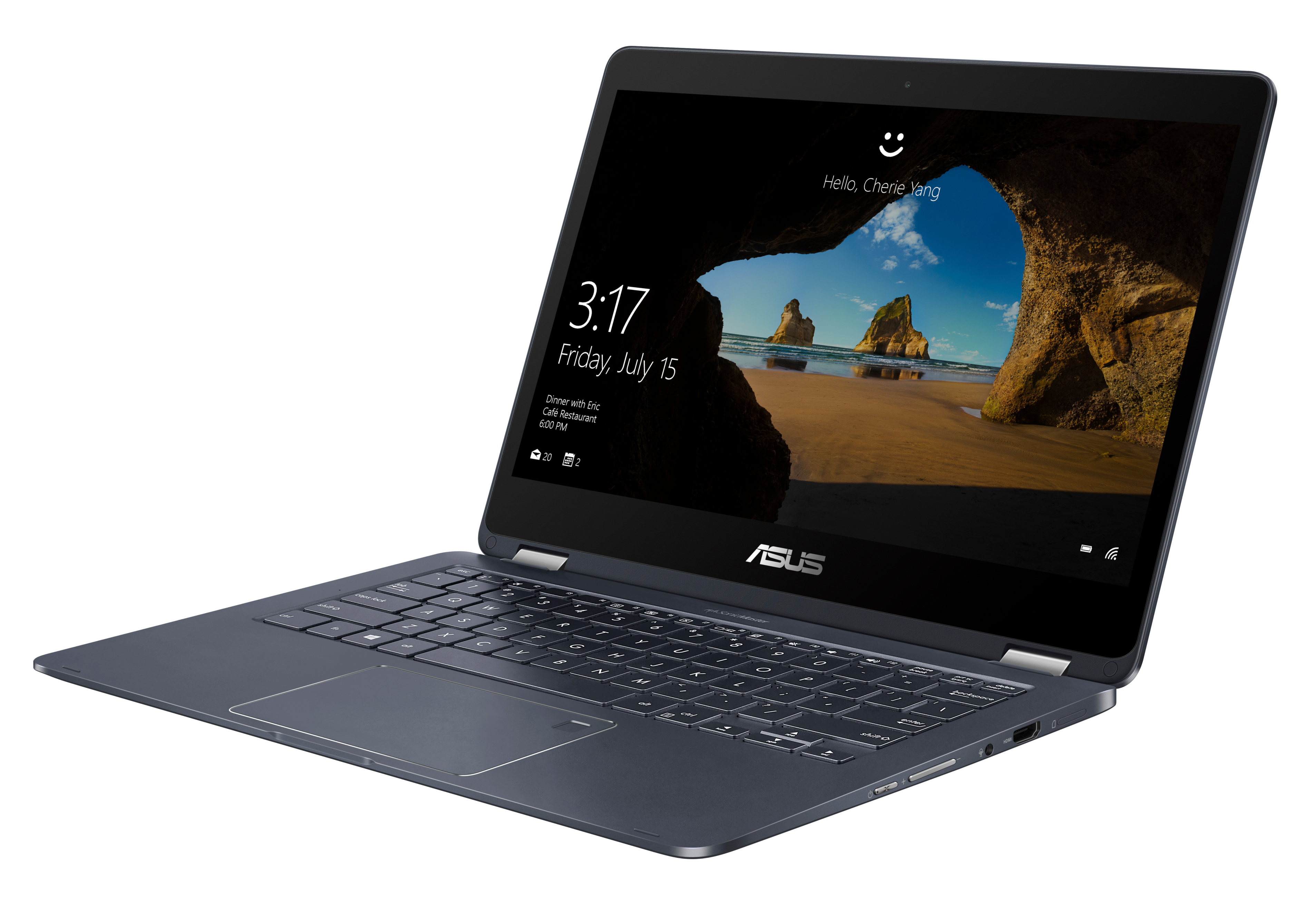 ASUS Convertible NovaGo TP370QL-EL002T, grau (90NR0061-M00250) - (Ausstellungsstück) Convertible, 13,3 Zoll, Full-HD Touchscreen, Qualcomm® Snapdragon 835 mobile mit Kryo™ 280 Octa-Core, 4 GB