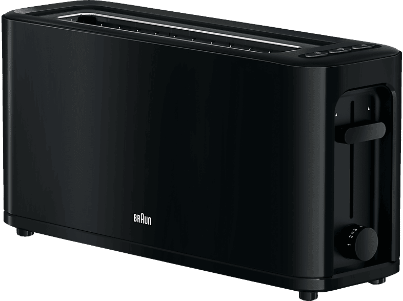 Toaster BRAUN PurEase HT 3110 BK Toaster Schwarz (1000 Watt, Schlitze