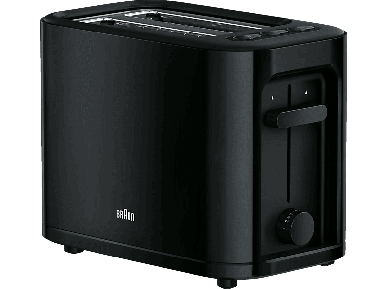 BRAUN PurEase HT 3010 BK Toaster Schwarz (1000 Watt, Schlitze: 2)