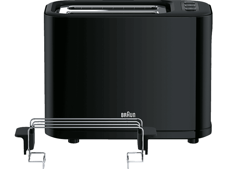 BRAUN PurEase HT 3010 BK Toaster Schwarz (1000 Watt, Schlitze: 2)