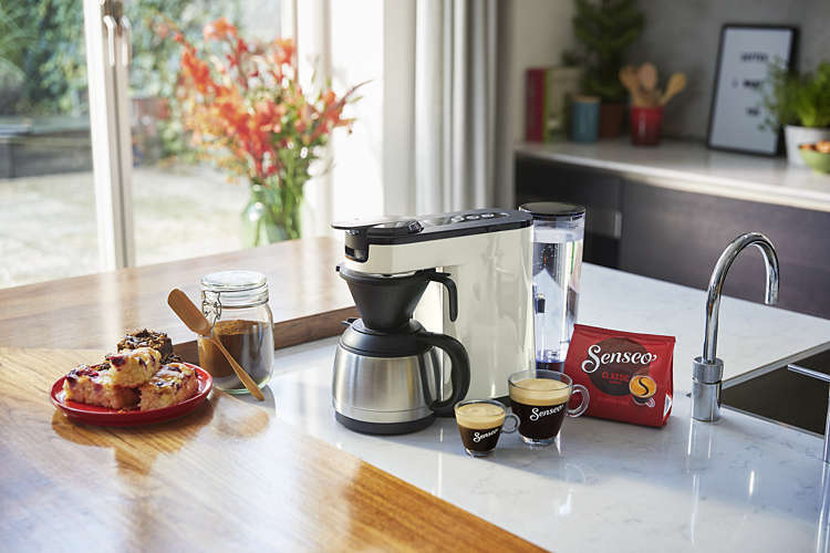 PHILIPS HD6592/00 SENSEO® Switch Kaffeepadmaschie, Weiß