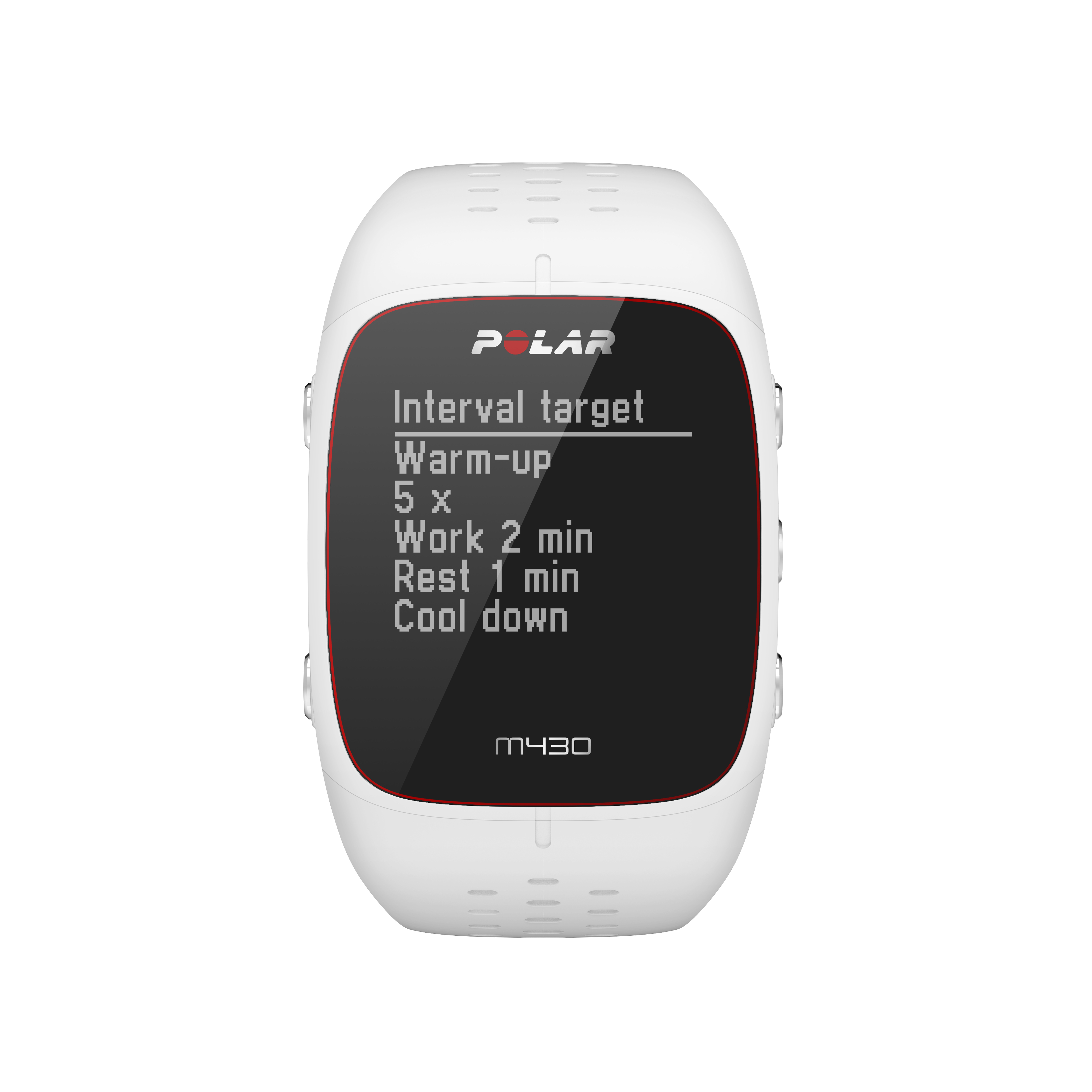 POLAR M430, Smartwatch, 130-187 mm, Weiß