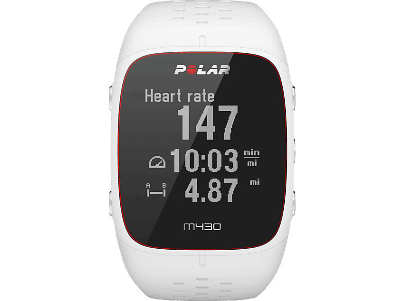 130-187 Weiß M430, mm, POLAR Smartwatch,