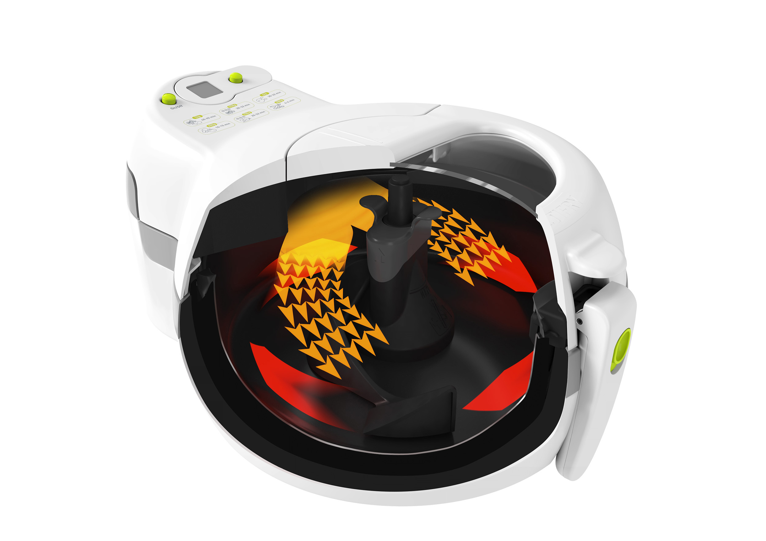 TEFAL FZ 7100 ActiFry Heißluftfritteuse 1400 Watt Weiß/Grau